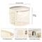 Round Hat Storage Box With Clear Window NonWoven Fabric Organizer With Zipper For Hats Scarves Mo 3