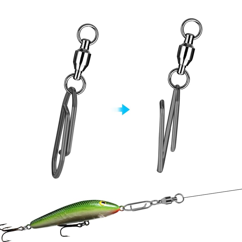 Stainless Steel Fishing Swivels With Coast Lock Snaps For Smooth Casting Easy Attachment 3
