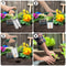 Adjustable Handle Bulb Planter Set Easy Garden Seed Sower Dispenser For Efficient Planting 1