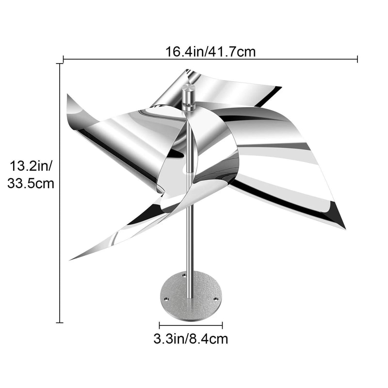 Reflective Wind Bird Repellent Spinners Silent Spinning Kites For Garden Yard Protection 5