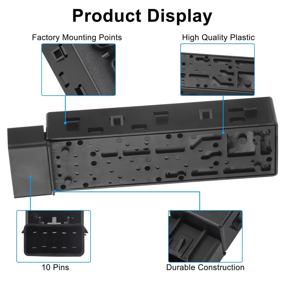 Front Right Passenger Side Power Seat Switch Replacement Seat Adjuster Switch 5