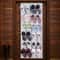 Grids Over Door Shoe Organizer Rack Hanging Storage Holder For Shoes And Accessories 0