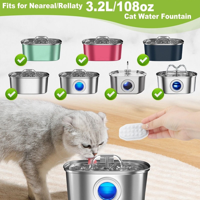 Pet Water Filter Sponges For Fountain Replacement Filters For Dogs Cats 1