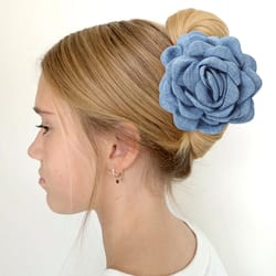 rose flower non-slip hair claw clips for women & girls – elegant, sturdy hair accessories for all hairstyles