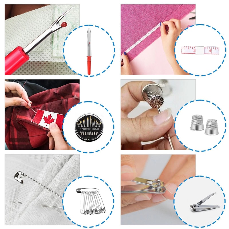 Portable Sewing Kit With Threads Scissors And Needles Complete Travel Sewing Box Set 2