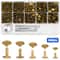 Complete Leather Rivets Kit With Metal Craft Rivets Double Caps For DIY Projects 5