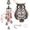 Large Owl Metal Wind Chimes Soothing Outdoor Garden Decor 0