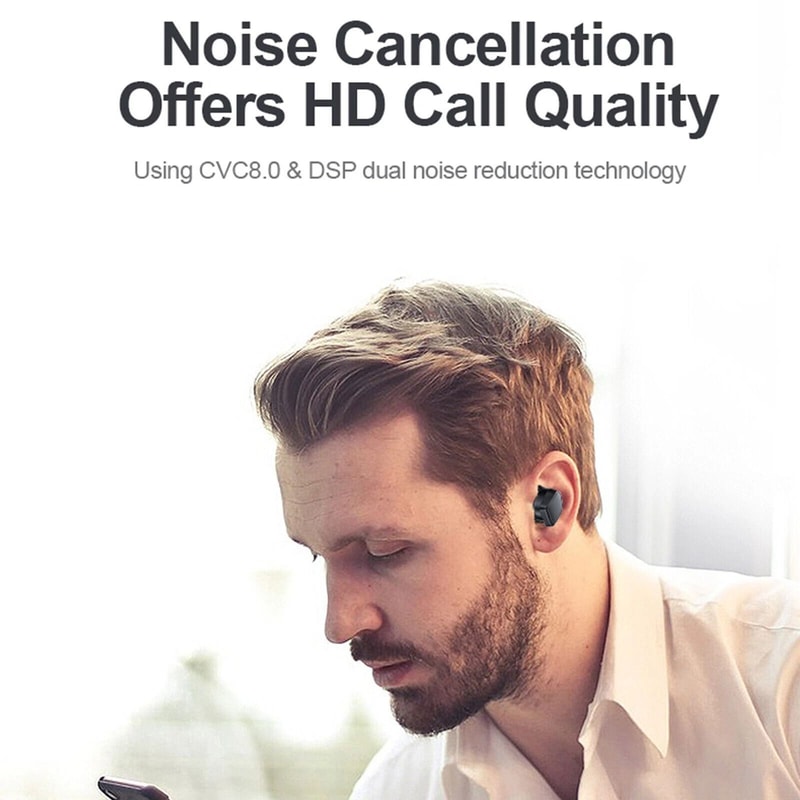 Wireless Bluetooth Earbuds With Noise Cancelling Touch Control HiFi Stereo Sound 1