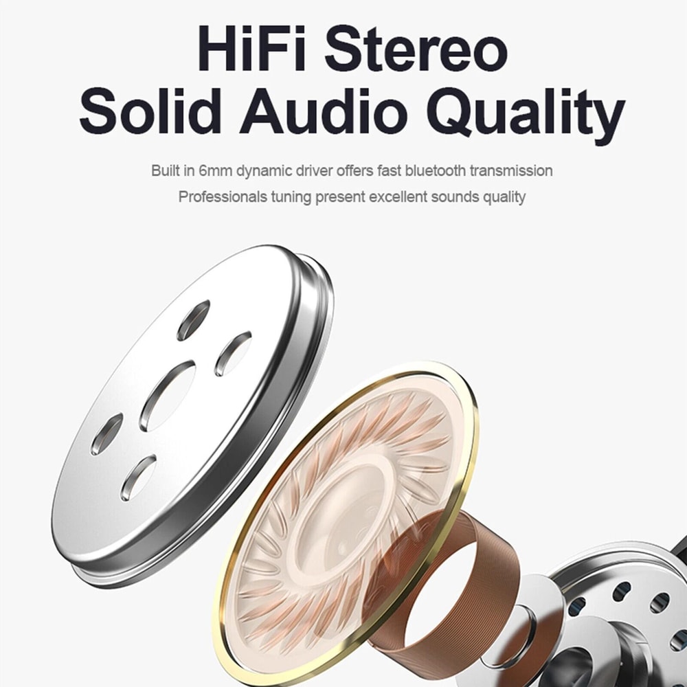 Wireless Bluetooth Earbuds With Noise Cancelling Touch Control HiFi Stereo Sound 4