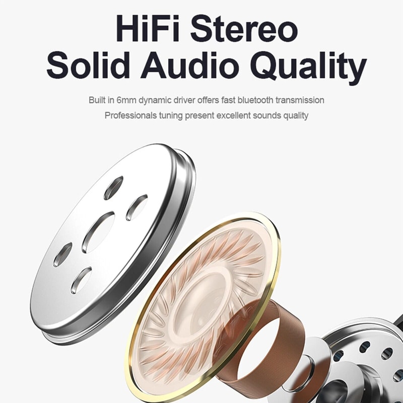 Wireless Bluetooth Earbuds With Noise Cancelling Touch Control HiFi Stereo Sound 4