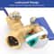 Brass Garden Hose Splitter With ShutOff Valves Dual Outlet Connector For Efficient Water Flow Cont 2