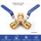 Brass Garden Hose Splitter With ShutOff Valves Dual Outlet Connector For Efficient Water Flow Cont 4