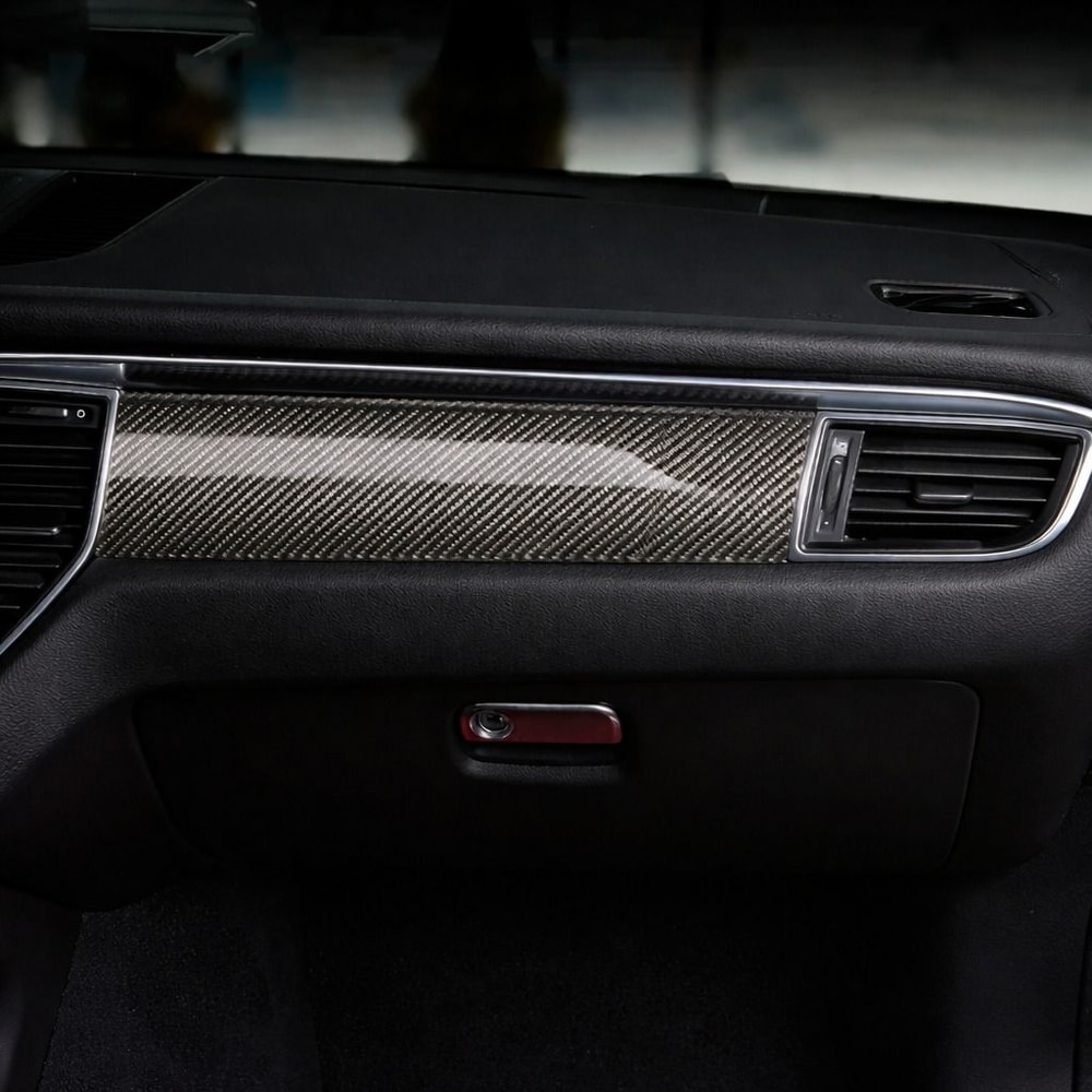 Glossy Carbon Fiber Vinyl Film Car Interior Wrap Sticker 0