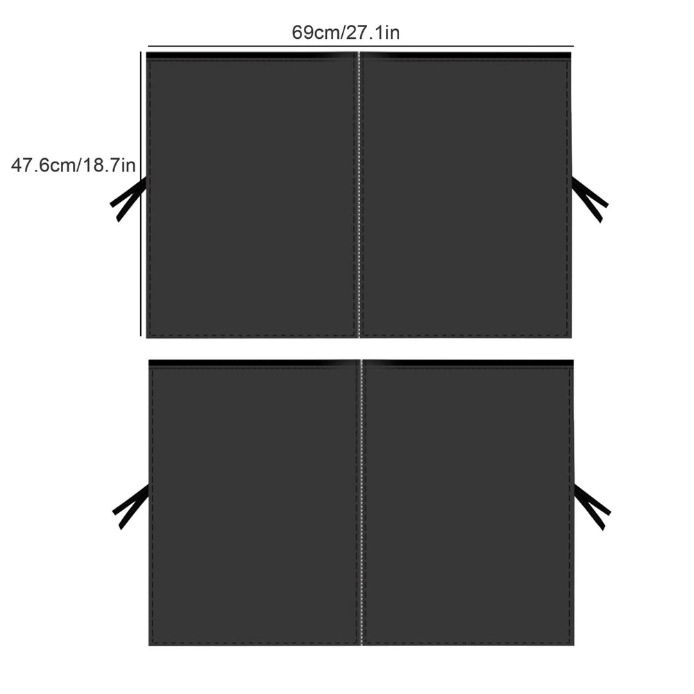 Magnetic Car Window Sun Shade For Rear Windows UV Protection Mesh Curtain 2