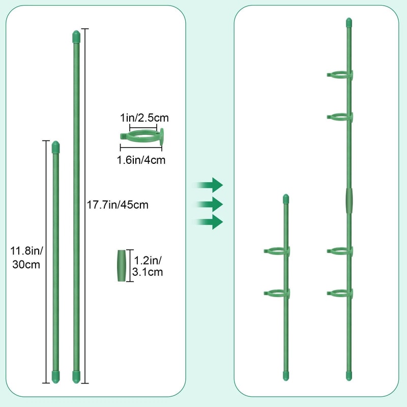 Garden Plant Support Stakes Adjustable Plant Sticks For Tomato Climbing Vines 3