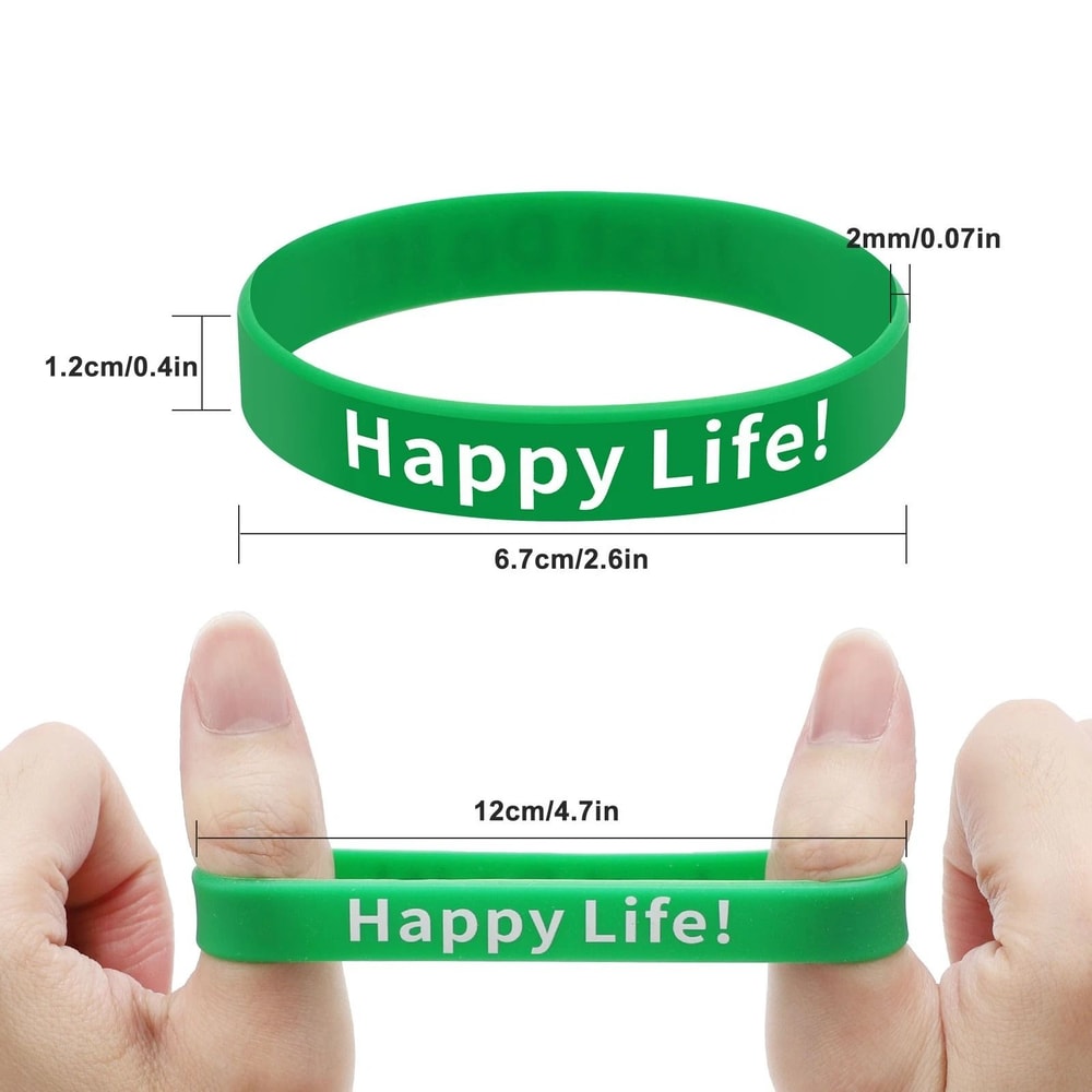 Multicolor Silicone Wristbands Inspirational Bracelets For Events Gifts 3