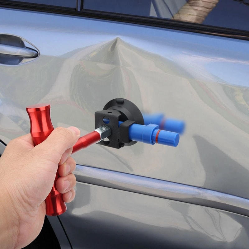 Portable TShaped Suction Cup Dent Puller For Paintless Car Body Repair 0