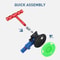 Portable TShaped Suction Cup Dent Puller For Paintless Car Body Repair 2