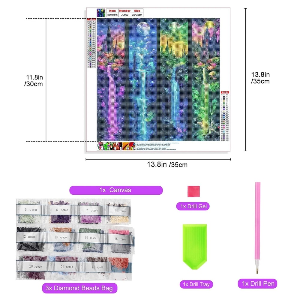 Moon Castle Diamond Painting Kit For Beginners DIY Craft Ornament With Full Drill Wall Art Decora 4