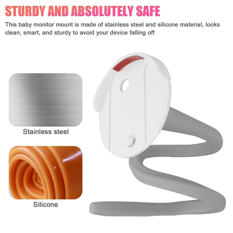 Adjustable Baby Monitor Mount Flexible Sturdy And Universal Fit 7