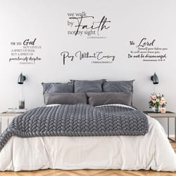 inspirational quote wall stickers – removable peel and stick home decor