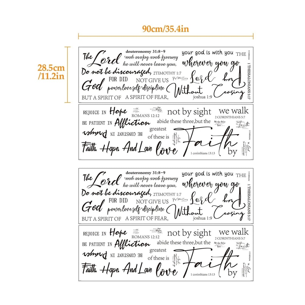 Inspirational Quote Wall Stickers Removable Peel And Stick Home Decor 5