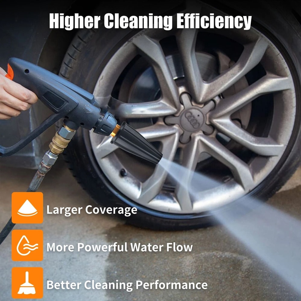 High Pressure Washer Turbo Nozzle Spray Tip Spray Angles 4
