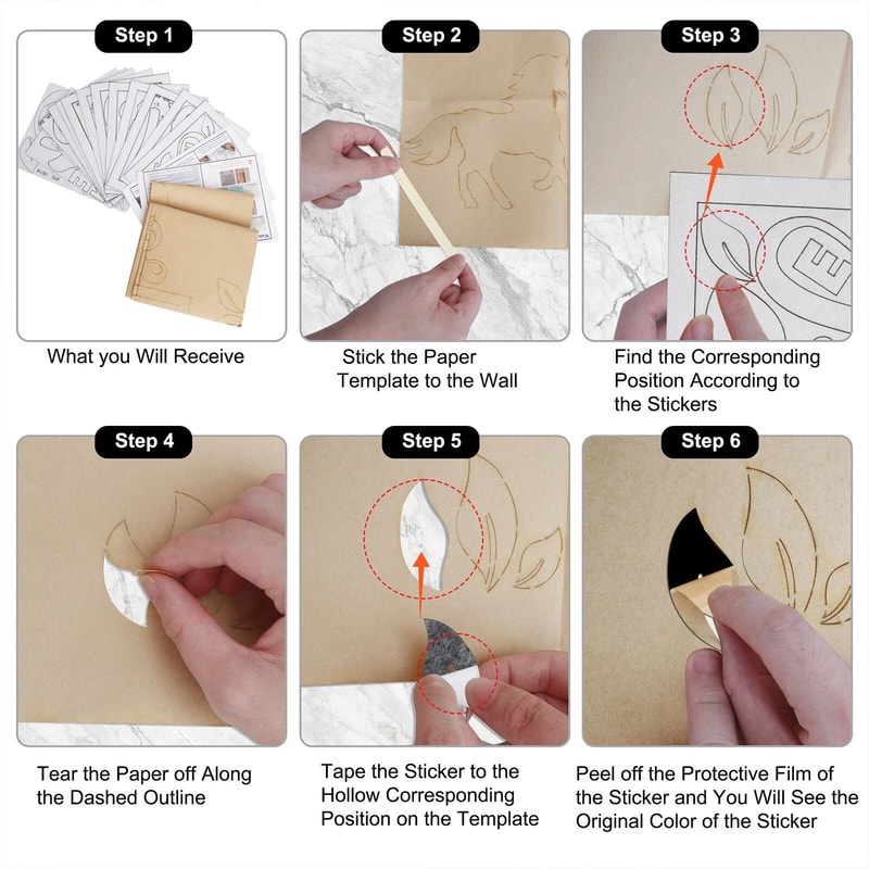 Family Tree Wall Decal Sticker With Acrylic Photo Frames Removable Customizable Gift 3