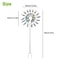 Magical Colorful WindPowered Kinetic Metal Windmill Sculpture For Garden Patio 3