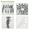 Magical Colorful WindPowered Kinetic Metal Windmill Sculpture For Garden Patio 2