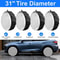 Waterproof Spare Tire Covers For SUVs Trucks RVs And Campers 6