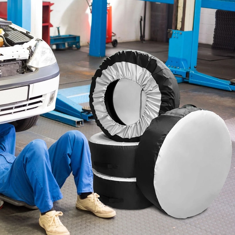 Waterproof Spare Tire Covers For SUVs Trucks RVs And Campers 0