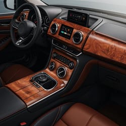 high glossy wood grain vinyl wrap sticker decal - car interior film for dashboard & console