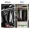 Stainless Steel Closet Rod Bracket Set Black Pole Holder With Screws For Wardrobe Curtain And Laun 2