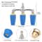 HighPressure Washer Nozzle Triple Spray Head Quick Connect Durable Stainless Steel And Brass 7