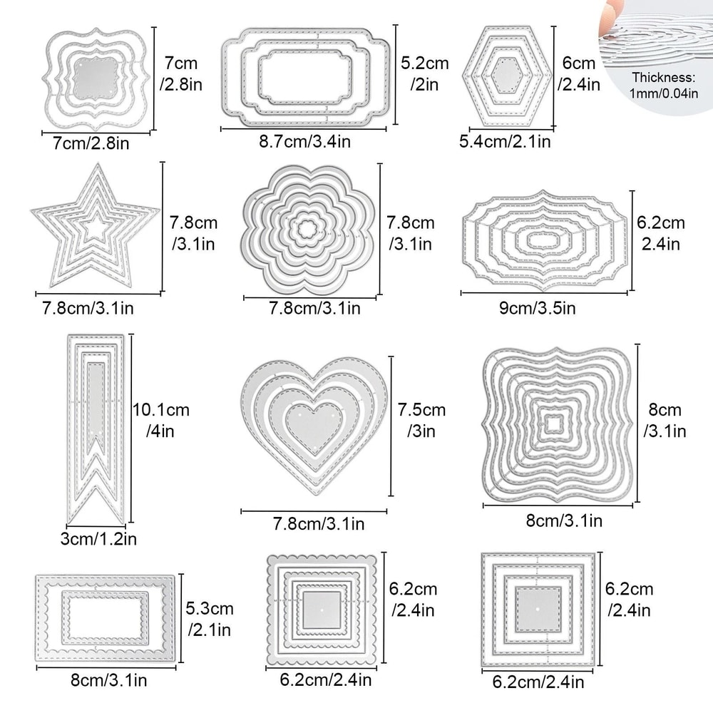 DIY Metal Cutting Dies For Paper Card Making Scrapbooking Embossing 5