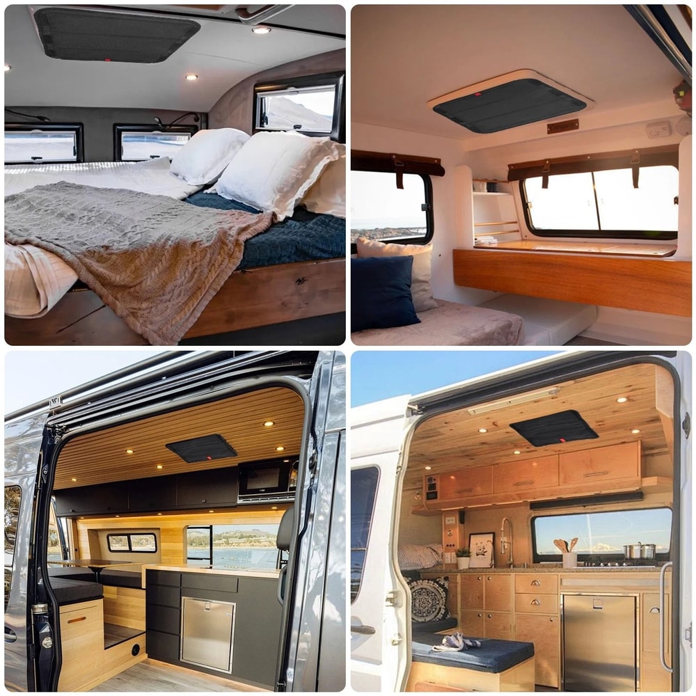 Vent Window Insulation Shade Foldable Blackout Cover For Camper Trailer And Motorhomes 1