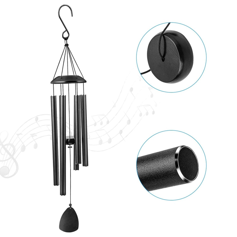Large Deep Tone Wind Chimes Adjustable Tuned Aluminum Garden Decor For Outdoors 2