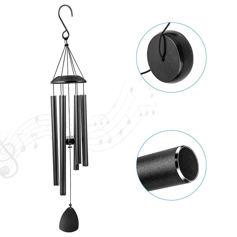 Large Deep Tone Wind Chimes Adjustable Tuned Aluminum Garden Decor For Outdoors 2