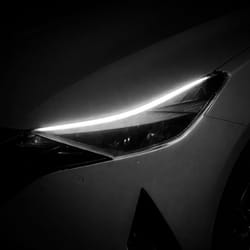 white flexible tube led strip daytime running drl headlight lamp