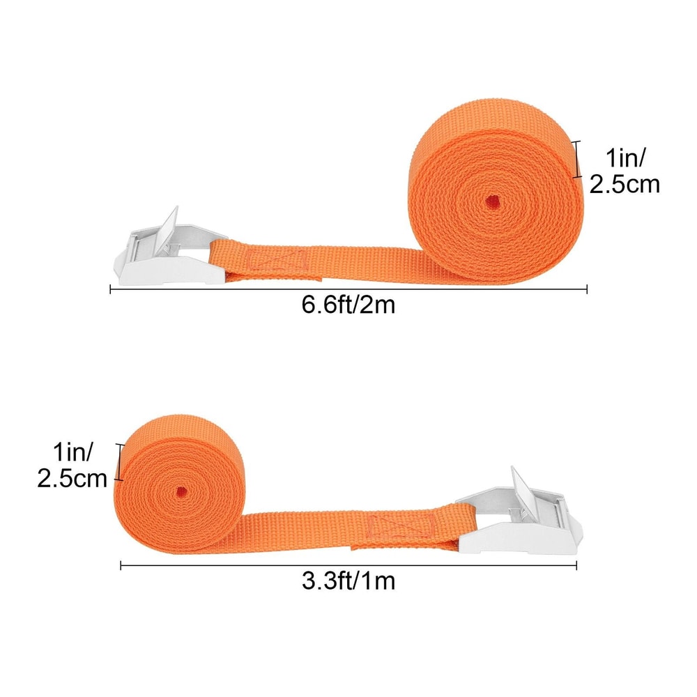 Adjustable Cam Buckle Tie Down Lashing Straps With Buckles HeavyDuty Load Securing 4