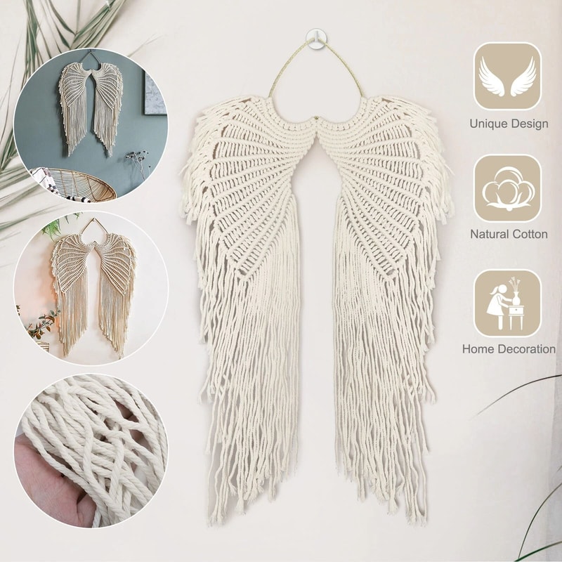Angel Wing DIY Woven Wall Hanging For Home Decor Gifts 1