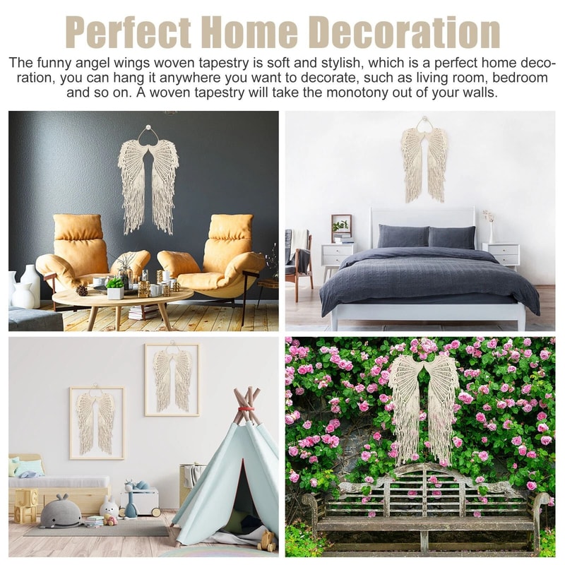 Angel Wing DIY Woven Wall Hanging For Home Decor Gifts 3
