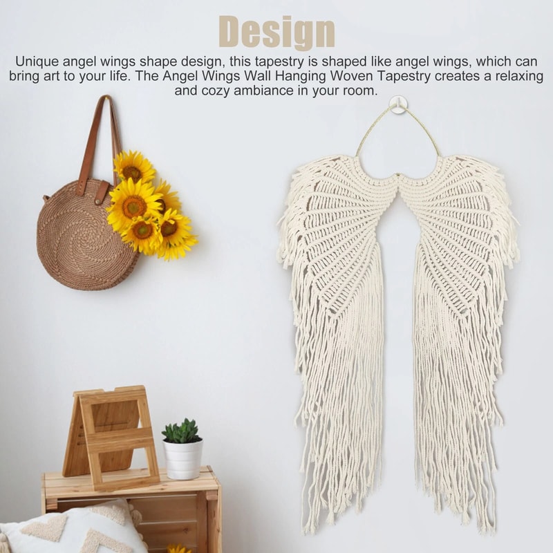 Angel Wing DIY Woven Wall Hanging For Home Decor Gifts 5