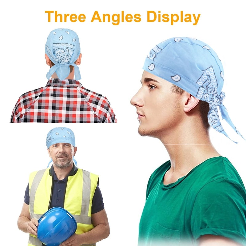 MultiFunctional SweatWicking Head Wrap Beanie For Men Women Adjustable For Cycling Hiking More 4