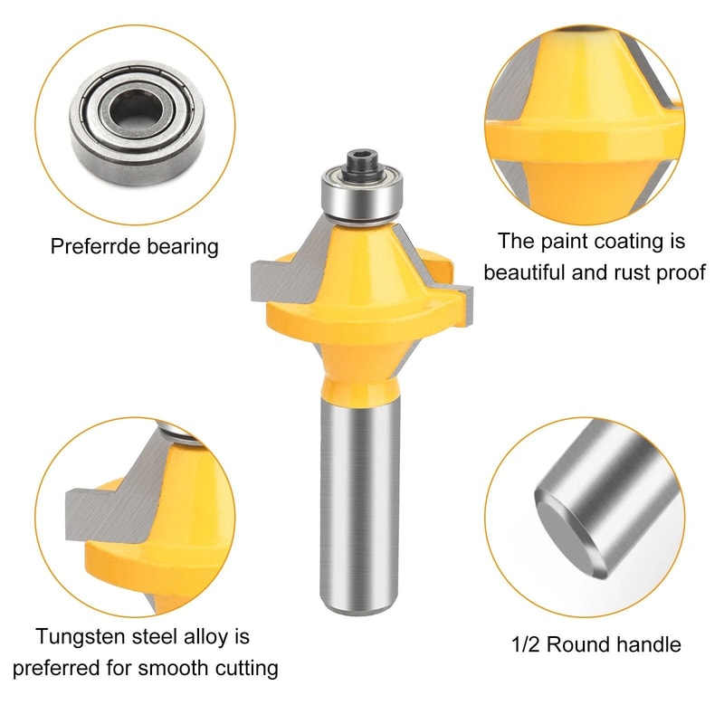 Tongue And Groove Edge Banding Router Bit Set Wood Milling Cutter For Flooring Paneling 4