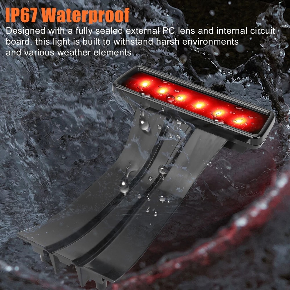 Smoked Lens LED Brake Light High Mount Stop Lamp 6