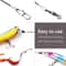 Stainless Steel Fishing Leader Wire Fish Lure Trace Durable NylonCoated With Snap Hooks 5