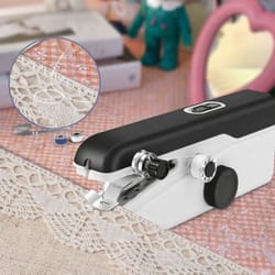 portable mini sewing machine for diy, travel, and household use – electric stitch handheld sewing machine