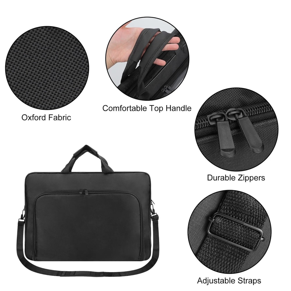 WaterResistant Laptop Sleeve With Shoulder Strap Protective Computer Case 3